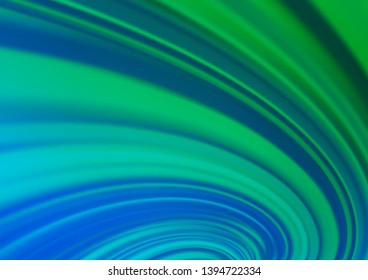 Light Blue, Green vector glossy abstract background. Creative illustration in halftone style with gradient. A new texture for your design.