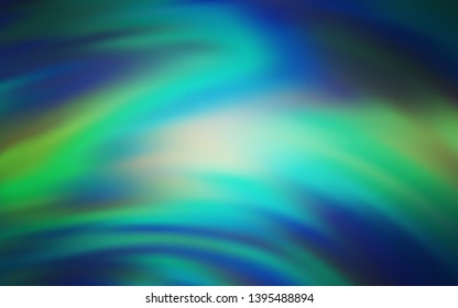 Light Blue, Green vector glossy abstract background. Shining colored illustration in smart style. New style design for your brand book.