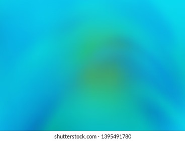 Light Blue, Green vector glossy bokeh pattern. Colorful illustration in abstract style with gradient. The blurred design can be used for your web site.