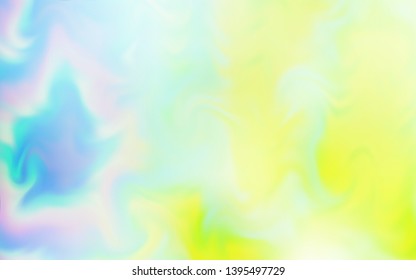 Light Blue, Green vector glossy abstract backdrop. Glitter abstract illustration with gradient design. New style for your business design.