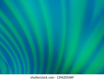 Light Blue, Green vector glossy abstract template. Colorful abstract illustration with gradient. The elegant pattern for brand book.
