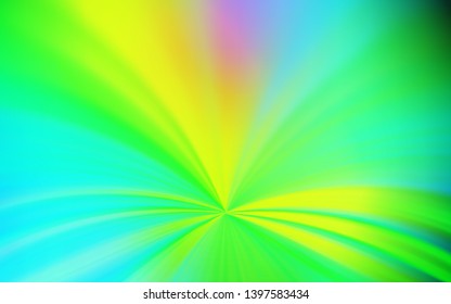 Light Blue, Green vector glossy abstract backdrop. Colorful illustration in abstract style with gradient. Blurred design for your web site.