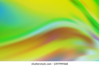 Light Blue, Green vector glossy abstract background. A completely new colored illustration in blur style. New style design for your brand book.