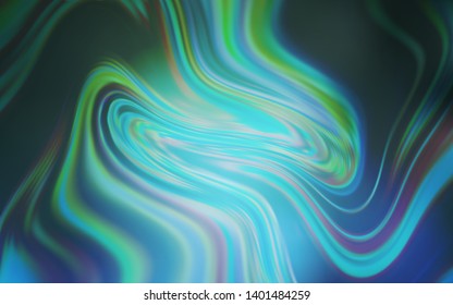 Light Blue, Green vector glossy abstract background. Shining colored illustration in smart style. New way of your design.