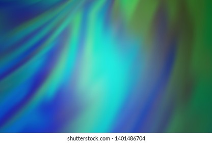 Light Blue, Green vector glossy abstract layout. Modern abstract illustration with gradient. The best blurred design for your business.