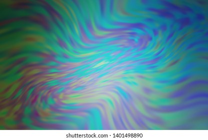 Light Blue, Green vector glossy abstract backdrop. Colorful illustration in abstract style with gradient. New style design for your brand book.