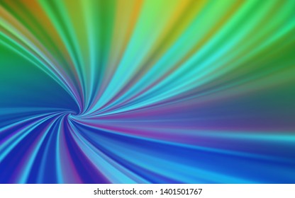 Light Blue, Green vector glossy abstract background. A completely new colored illustration in blur style. Completely new design for your business.
