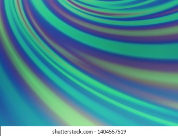 Light Blue, Green vector glossy abstract background. Glitter abstract illustration with an elegant design. Brand new design for your business.