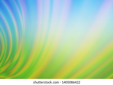 Light Blue, Green vector glossy abstract background. Colorful abstract illustration with gradient. A new texture for your design.