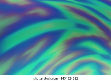 Light Blue, Green vector glossy abstract backdrop. Modern abstract illustration with gradient. New way of your design.