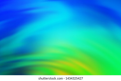 Light Blue, Green vector glossy abstract layout. Creative illustration in halftone style with gradient. The best blurred design for your business.
