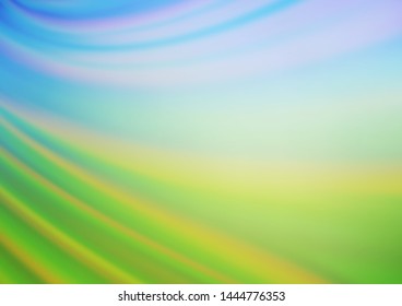 Light Blue, Green vector glossy abstract background. A completely new color illustration in a bokeh style. The template can be used for your brand book.