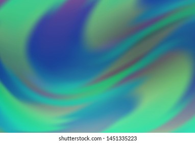 Light Blue, Green vector glossy abstract backdrop. Modern abstract illustration with gradient. New way of your design.