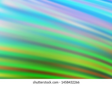 Light Blue, Green vector glossy bokeh pattern. Modern geometrical abstract illustration with gradient. The background for your creative designs.