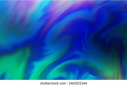 Light Blue, Green vector glossy abstract backdrop. Colorful illustration in abstract style with gradient. Blurred design for your web site.