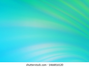 Light Blue, Green vector glossy abstract background. A completely new color illustration in a bokeh style. The best blurred design for your business.