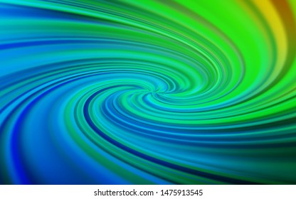 Light Blue, Green vector glossy abstract backdrop. Shining colored illustration in smart style. Blurred design for your web site.