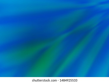 Light Blue, Green vector glossy abstract template. Colorful abstract illustration with gradient. The background for your creative designs.