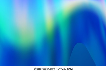 Light Blue, Green vector glossy abstract backdrop. Glitter abstract illustration with gradient design. New design for your business.