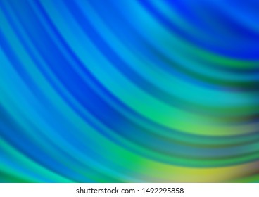 Light Blue, Green vector glossy abstract template. Modern geometrical abstract illustration with gradient. The elegant pattern for brand book.