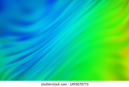 Light Blue, Green vector glossy abstract layout. A completely new colored illustration in blur style. Smart design for your work.