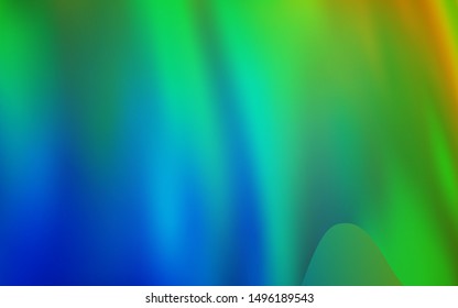 Light Blue, Green vector glossy abstract backdrop. Shining colored illustration in smart style. New style for your business design.