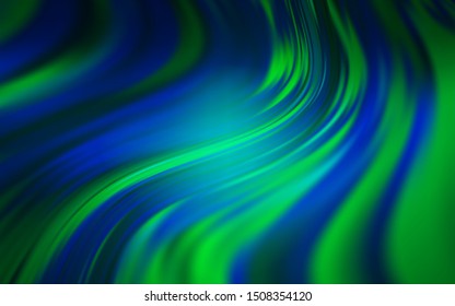 Light Blue, Green vector glossy abstract layout. Shining colored illustration in smart style. Elegant background for a brand book.