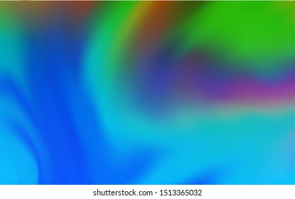 Light Blue, Green vector glossy abstract background. Creative illustration in halftone style with gradient. New style design for your brand book.