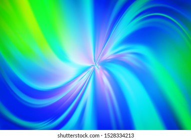 Light Blue, Green vector glossy abstract backdrop. Colorful abstract illustration with gradient. Background for designs.
