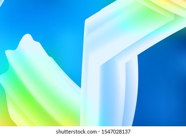 Light Blue, Green vector glossy abstract layout. An elegant bright illustration with gradient. Elegant background for a brand book.
