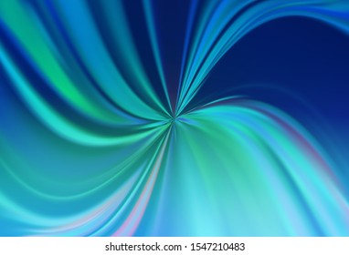 Light Blue, Green vector glossy abstract layout. Colorful abstract illustration with gradient. New way of your design.