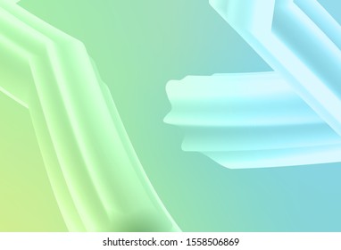 Light Blue, Green vector glossy abstract background. Creative illustration in halftone style with gradient. The best blurred design for your business.