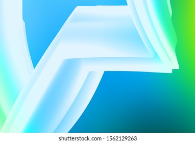 Light Blue, Green vector glossy abstract layout. New colored illustration in blur style with gradient. Smart design for your work.