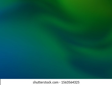 Light Blue, Green vector glossy abstract template. A vague abstract illustration with gradient. A completely new template for your design.