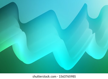 Light Blue, Green vector glossy abstract background. An elegant bright illustration with gradient. New style for your business design.