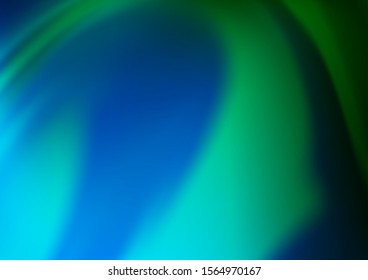Light Blue, Green vector glossy abstract background. A completely new color illustration in a bokeh style. Brand new style for your business design.