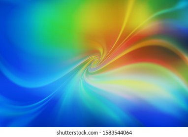 Light Blue, Green vector glossy abstract backdrop. Abstract colorful illustration with gradient. New style for your business design.
