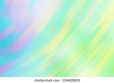 Light Blue, Green vector glossy abstract backdrop. Colorful abstract illustration with gradient. Background for designs.