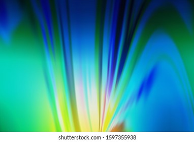 Light Blue, Green vector glossy abstract backdrop. Modern abstract illustration with gradient. The best blurred design for your business.