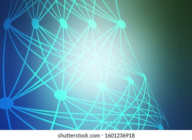 Light Blue, Green vector glossy abstract layout. An elegant bright illustration with gradient. New style for your business design.