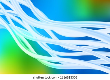 Light Blue, Green vector glossy abstract background. New colored illustration in blur style with gradient. The best blurred design for your business.