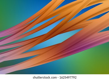 Light Blue, Green vector glossy abstract background. Modern abstract illustration with gradient. New style design for your brand book.
