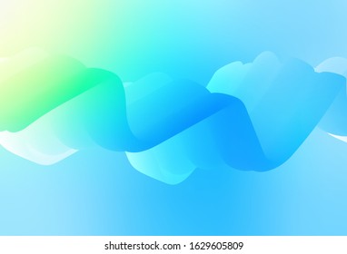 Light Blue, Green vector glossy abstract layout. Abstract colorful illustration with gradient. New way of your design.