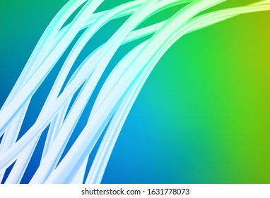 Light Blue, Green vector glossy abstract layout. Abstract colorful illustration with gradient. New way of your design.