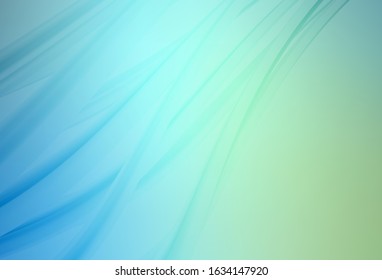 Light Blue, Green vector glossy abstract layout. A completely new colored illustration in blur style. Background for a cell phone.