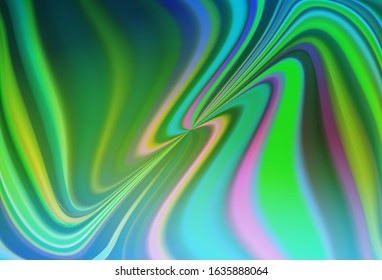 Light Blue, Green vector glossy abstract background. Abstract colorful illustration with gradient. Completely new design for your business.