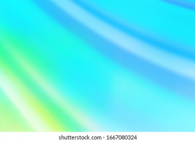 Hellblauer, grüner Vektorillustration glänzender abstrakter Hintergrund. Farbige abstrakte Illustration mit Farbverlauf. Komplett neues Design für Ihr Unternehmen.