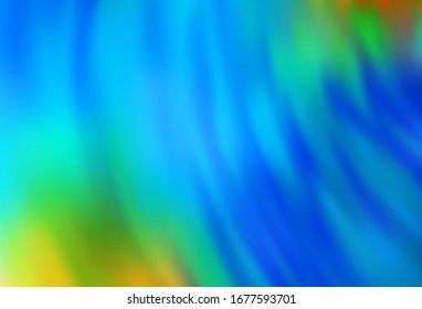 Fondo abstracto brillante azulado, verde y azul claro. Una elegante ilustración brillante con gradiente. Antecedentes elegantes para un libro de marca.