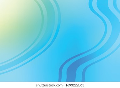 Hellblau, grüner Vektorglanz abstraktes Layout. Farbige Illustration im abstrakten Stil mit Farbverlauf. Hintergrund für ein Handy.