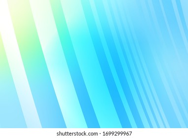 Light Blue, Green vector glossy abstract backdrop. Creative illustration in halftone style with gradient. New style for your business design.